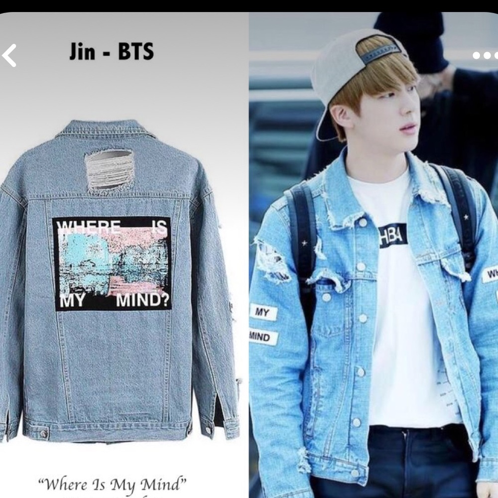 BTS JIN Where is My Mind inspired Jacket from Fake Love